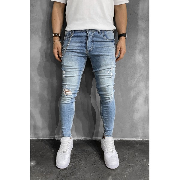 Jean Βlack Island 6585 Μπλέ Skinny fit